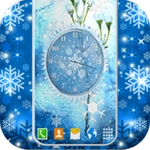 Logo of Winter Snow Clock Wallpaper android Application 